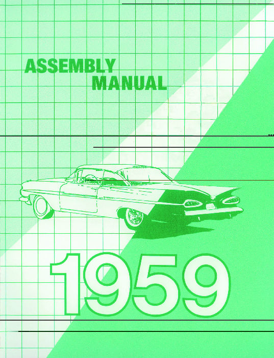 1959 CAR FACTORY ASSEMBLY MANUAL Photo Main