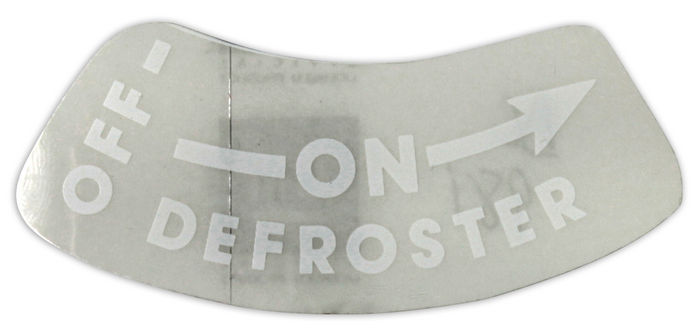 1951-52 PASS OFF-ON DEFROSTER DECAL Photo Main