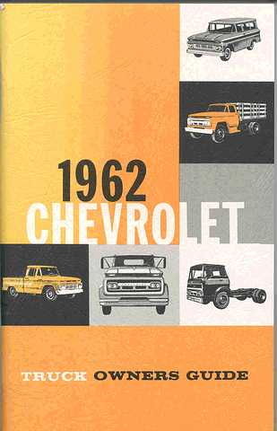 1962 CHEVROLET TRUCK OWNERS MANUAL Photo Main