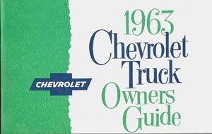 1963 CHEVROLET TRUCK OWNERS MANUAL Photo Main