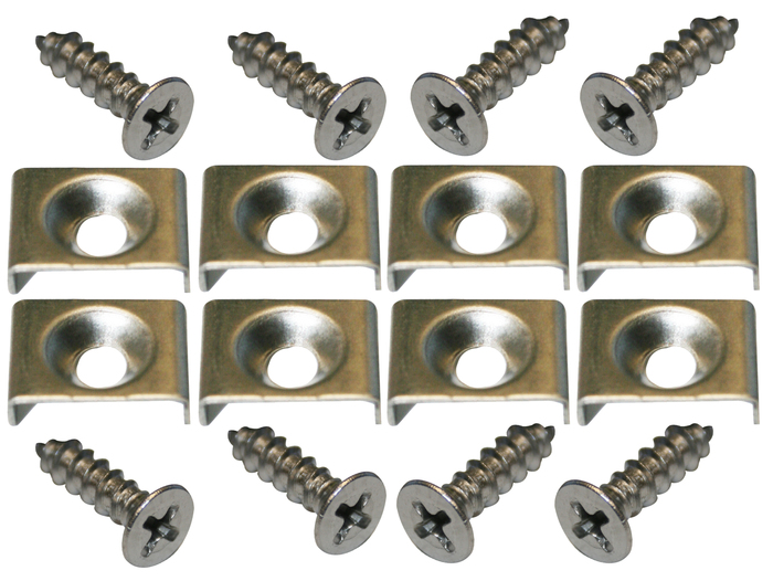 1940-1955 STAINLESS HOOD LACE RETAINER CLIPS Photo Main