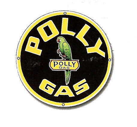 "POLLY GAS" SIGN - SINGLE SIDED 22" Photo Main