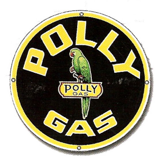"POLLY GAS" SIGN - DOUBLE SIDED 22" Photo Main