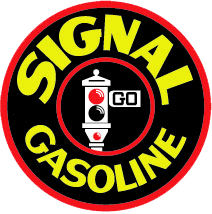 "SIGNAL GASOLINE" LOGO 12" DISC gasoline sign Photo Main