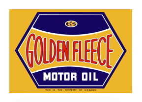 "GOLDEN FLEECE MOTOR OIL" SQUARE SIGN -22" x 32" Photo Main