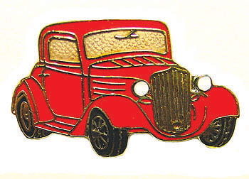 1934 CHEVY COUPE HAT PIN - RED Photo Main