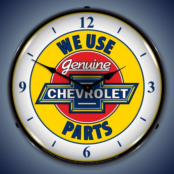 Chevrolet Parts W/NUMBERS LED CLOCK Photo Main