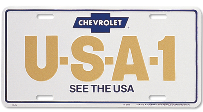 CHEVROLET USA-1 - SEE THE USA LICENSE PLATE Photo Main