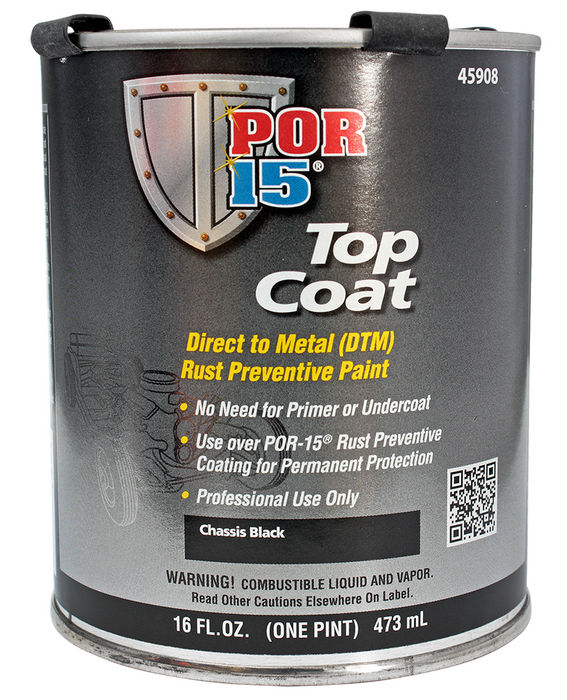 POR-15 TOP COAT CHASSIS BLACK-PINT Photo Main