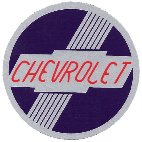 1951-1953 CHEVROLET HEATER DECAL 2-3/4" OD Photo Main