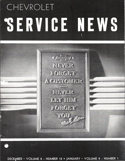 1935 CHEVROLET FACTORY SERVICE NEWS Photo Main