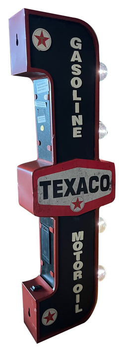 TEXACO - OFF THE WALL LIGHTED SIGN 7 X 25 IN. Photo Main