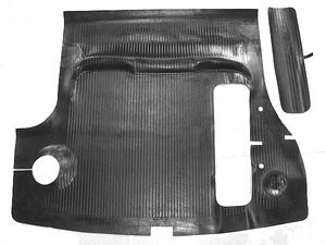 1953-1954 PASSENGER TRUNK MAT SECONDS-BLACK Photo Main