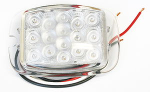 1937-38PASS/1940-53PU SPYDER LED RED/CLEAR LENS Photo Main