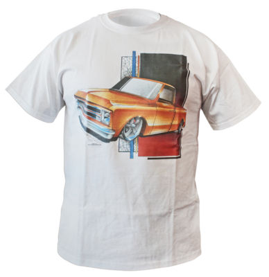 1967-68 WHITE CHEVY PICKUP T-SHIRT - 2X-LARGE Photo Main