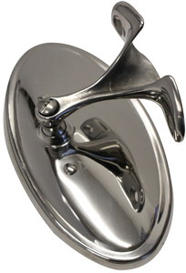 INSIDE REAR VIEW MIRROR - STAINLESS - OVAL Photo Main