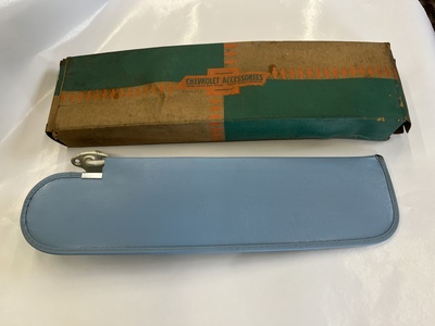 NOS 1960 CORVAIR RIGHT SIDE SUN VISOR - BLUE Photo Main