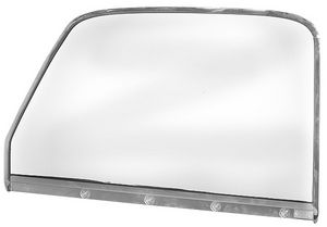 1947-50 TRK BLACK DOOR GLASS FRAME CLEAR - RT Photo Main