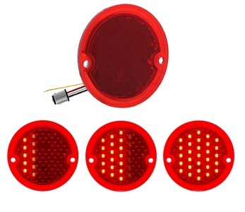 1955-59 S/S SEQUENTIAL LED TAIL LIGHT LENS - RED Photo Main