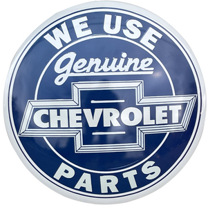 15" DOMED METAL SIGN - GENUINE CHEVY PARTS Photo Main