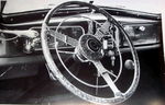 Chevrolet Parts -  1937 DASH W/DELUXE WHEEL B&W PHOTO