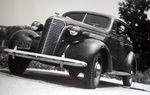 Chevrolet Parts -  1937 2-DOOR SEDAN FRONT B&W PHOTO