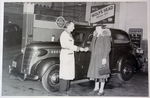 Chevrolet Parts -  1938 2DR SEDAN IN SERVICE DEPT B&W PHOTO