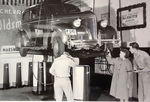 Chevrolet Parts -  1939 2DR SEDAN ON SHOP LIFT B&W PHOTO