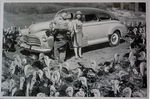 1946 FLEETLINE 2DR SEDAN W/TURKEYS B&W PHOTO