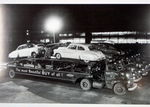 1949 CHEV'S ON CAR HAULERS B&W PHOTO