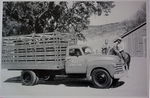 Chevrolet Parts -  1950 CHEV 2 TON STAKE BED TRUCK B&W PHOTO