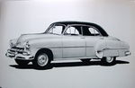 Chevrolet Parts -  1952 4-DOOR CHEV B&W ARTIST DRAWING