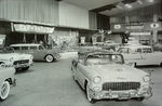 Chevrolet Parts -  '55 CHEV NEW CAR MOTORAMA DISPLAY B&W PHOTO