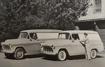 Chevrolet Parts -  1956 CHEV 1/2 & 1 TON PANEL TRUCKS B&W PHOTO