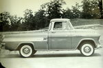 Chevrolet Parts -  1957 CAMEO PICKUP-SIDE VIEW B&W PHOTO