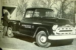 1957 CHEVROLET 3600 TRUCK B&W PHOTO