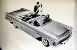 Chevrolet Parts -  1958 CONVERTIBLE TOP VIEW B&W PHOTO