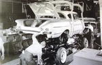 Chevrolet Parts -  1958 IMPALA ASSY LINE BODY TO FRAME B&W PHOTO
