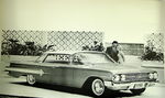 1960 CHEV IMPALA 4 DOOR HARDTOP B&W PHOTO