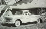 Chevrolet Parts -  '62 CHEV 1/2T LONG FLEET 3/4 SIDE VIEW B&W PHOTO