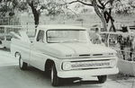 Chevrolet Parts -  '66 CHEV 1/2T LONG FLEET 3/4 FRNT VIEW B&W PHOTO