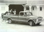Chevrolet Parts -  '68 CHEV 1/2T LONG FLEET 3/4 SIDE VIEW B&W PHOTO