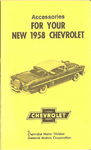 Chevrolet Parts -  1958 CAR COLOR ACCESSORY FOLD OUT