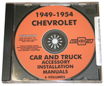 Chevrolet Parts -  1949-54 ACCESSORY INSTALLATION MANUALS - CD