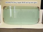 Chevrolet Parts -  1959-60 2DR HARDTOP BACK GLASS - GREEN TINTED