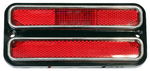 Chevrolet Parts -  1968-72PU MARKER LIGHT-RED-W/CHROME