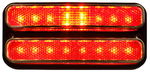 Chevrolet Parts -  1968-72PU LED MARKER LIGHT-RED-SS TRIM