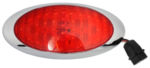Chevrolet Parts -  OVAL 40 LED RED TURN SIGNAL W/CHROME BEZEL