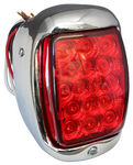 Chevrolet Parts -  1940-53PU SPYDER LED RED/RED TAIL ASSY-CHROME-LEFT