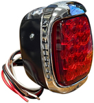Chevrolet Parts -  1937-38PASS SPYDER LED RED/RED TAIL ASSY-BLK-L